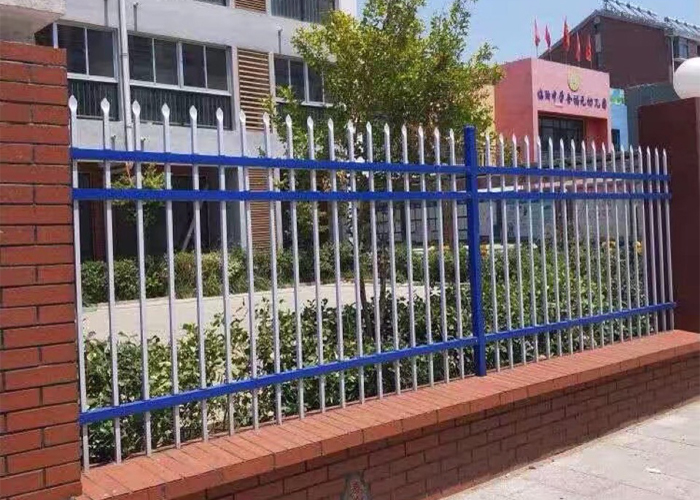 赣县学校幼儿园锌钢围栏护栏工程案例